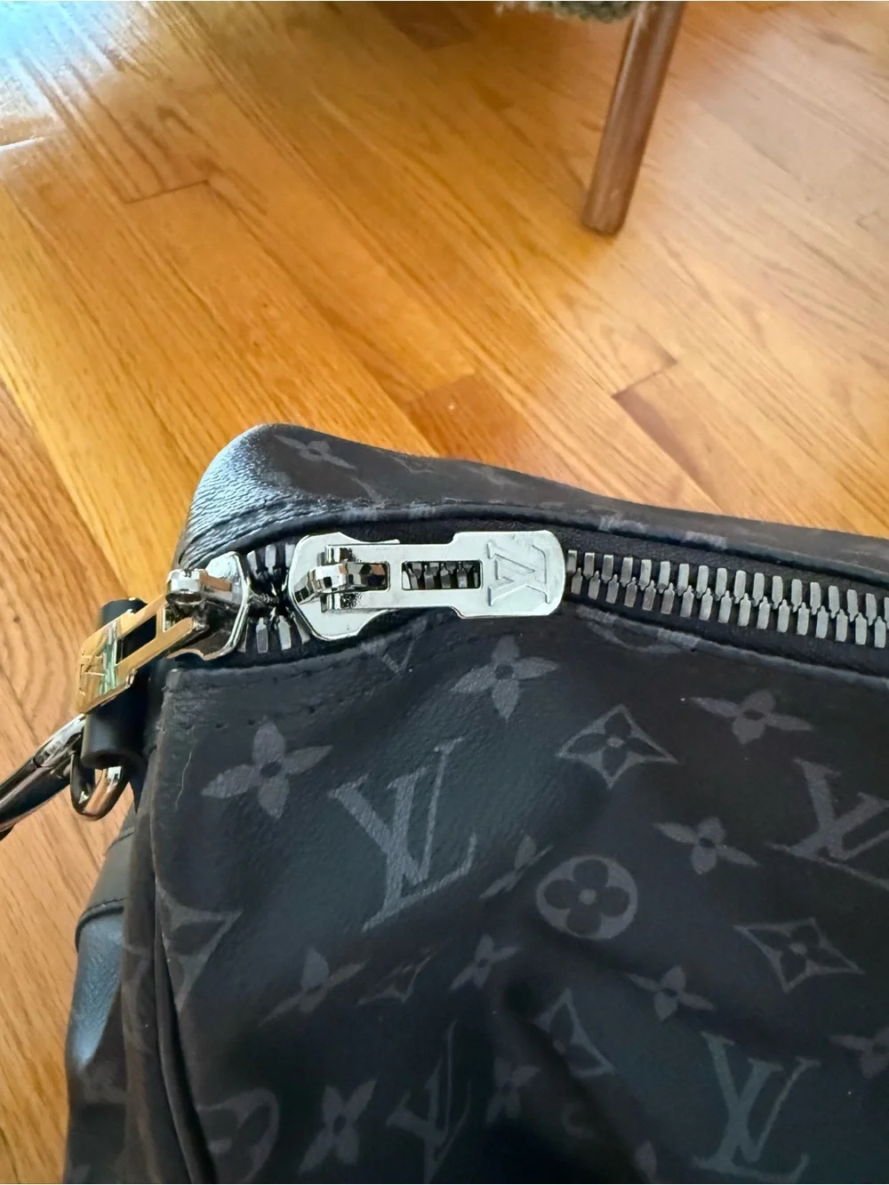 Louis Vuitton Monogram Eclipse Duffel Bag in Black